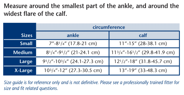 Truform 371 Size Chart