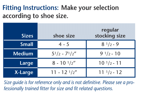 Truform 1763 Size Chart