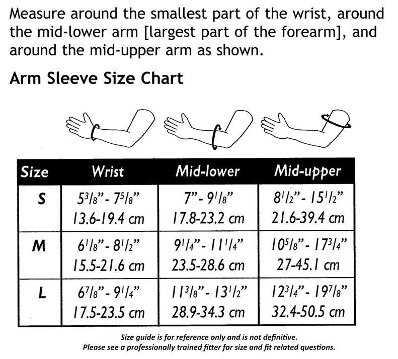 Truform 3316 Size Chart