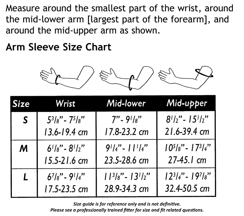Truform 3325 Size Chart