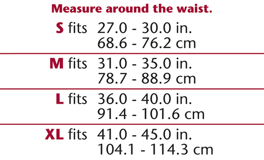 OTC 79020 Size Chart