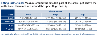 Truform 255 Size Chart