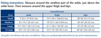 Truform 265 Size Chart