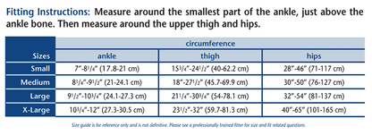 Truform 365 Size Chart