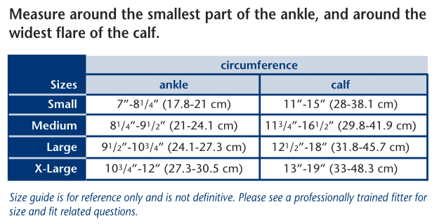 Truform 373 Size Chart