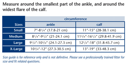 Truform 373 Size Chart