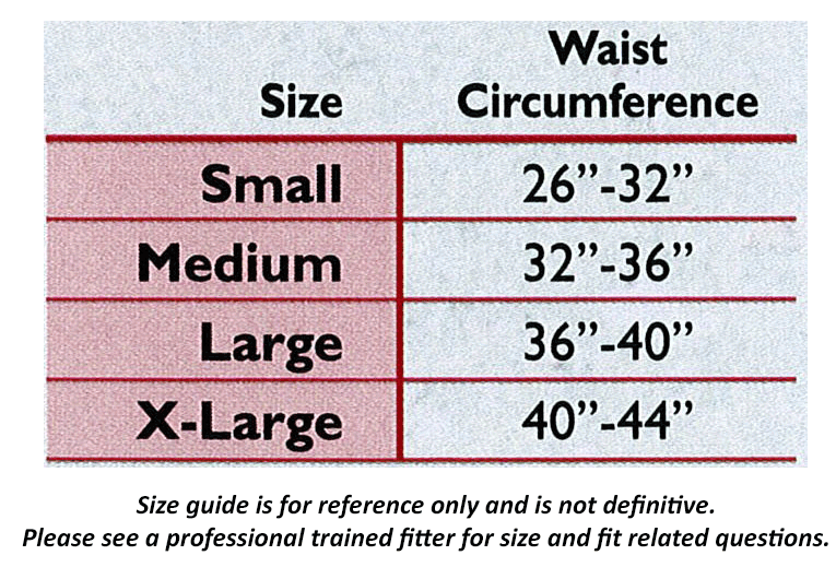 Truform 762 Size Chart
