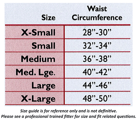 Truform 765 Size Chart