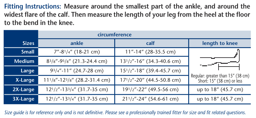 Truform 808 Size Chart