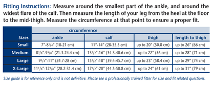 Truform 848 Size Chart