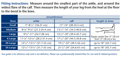 Truform 865 Size Chart
