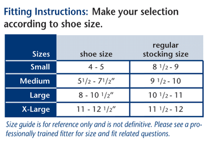 Truform 1763 Size Chart