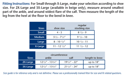 Truform 1773 Size Chart