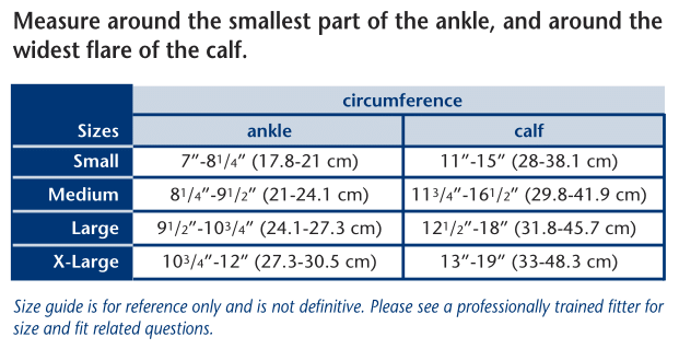 Truform 1782 Size Chart