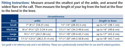 Truform 1954 Size Chart
