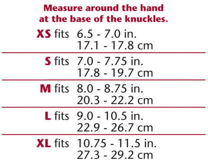 OTC 2088 Size Chart