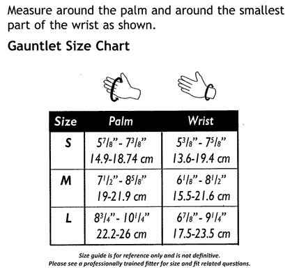 Truform 3322 Size Chart