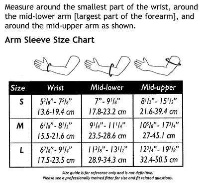 Truform 3325 Size Chart