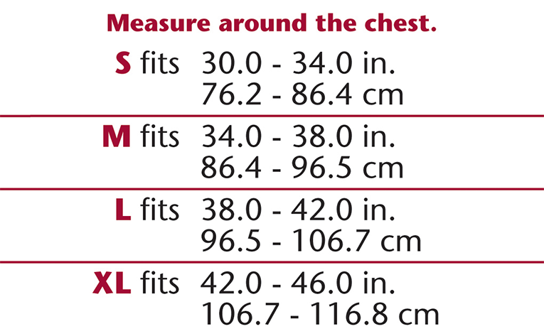 OTC 79030 Size Chart