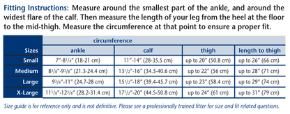Truform 8848 Size Chart